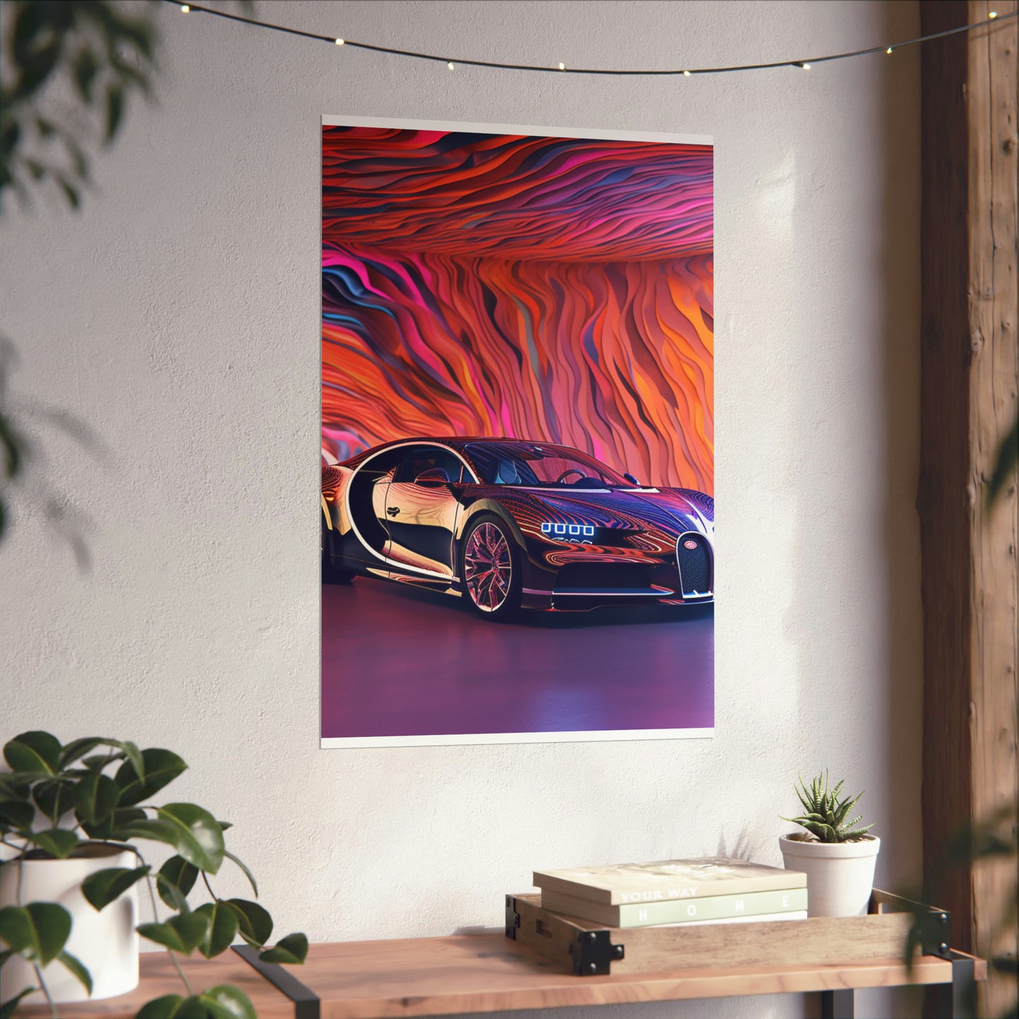 Premium Matte Vertical Posters Bugatti Abstract Flair 4