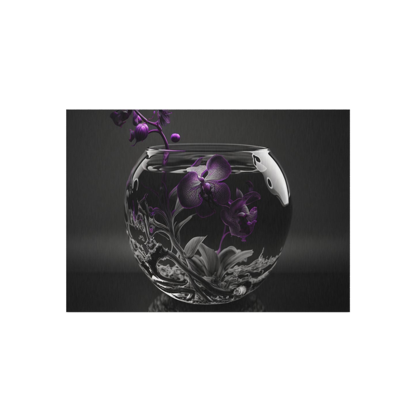 Outdoor Rug  Purple Orchid Glass vase 3