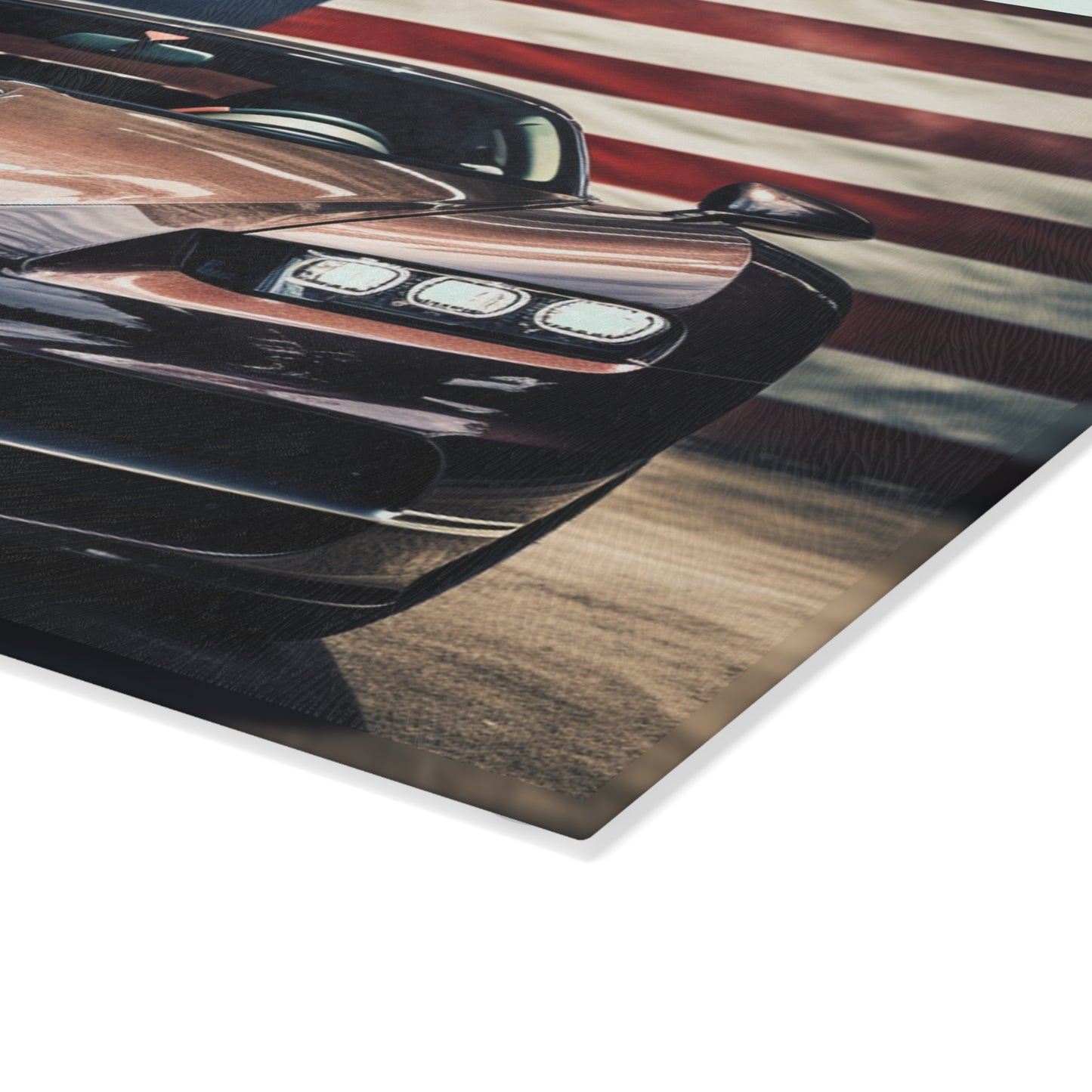 Glass Cutting Board Bugatti Flag 4