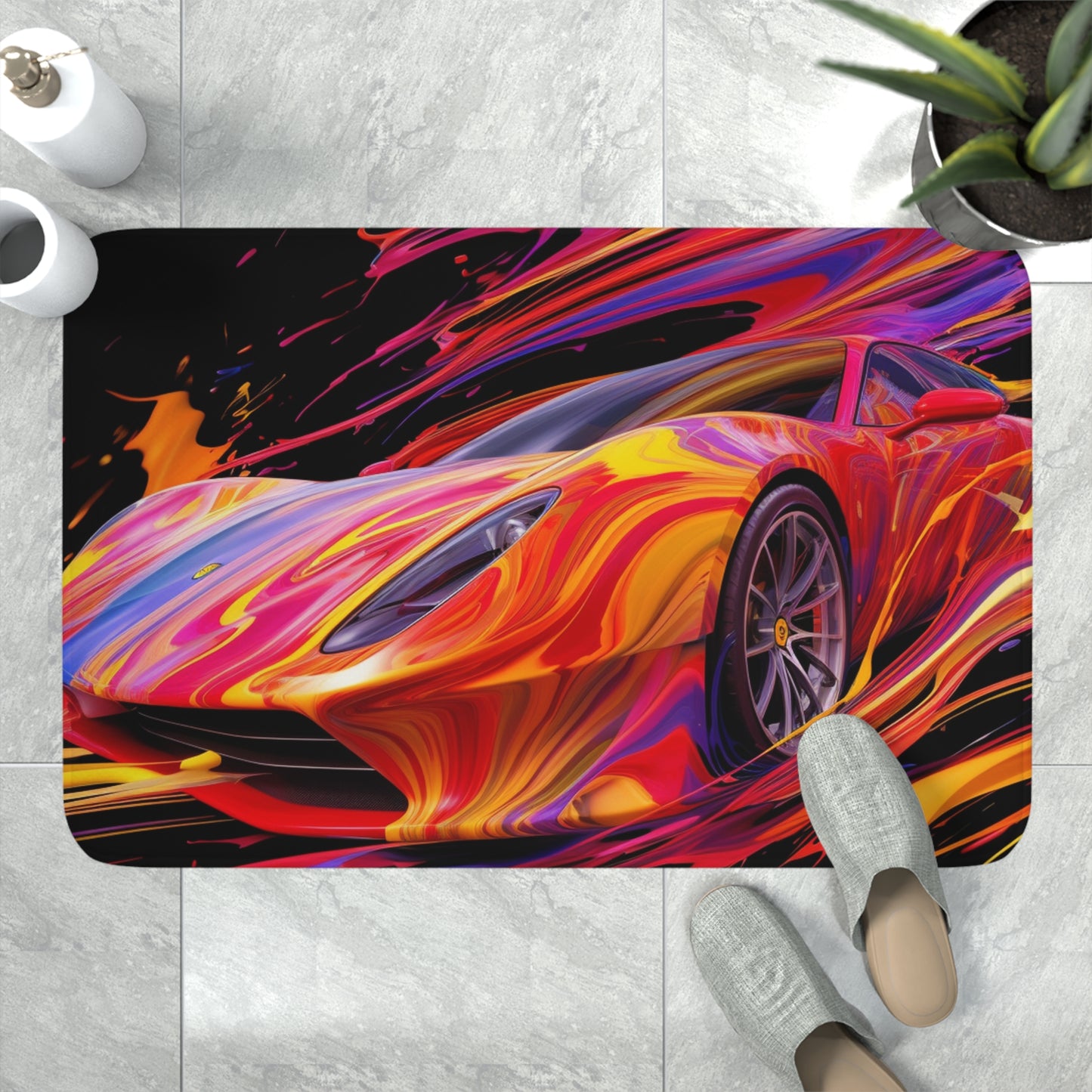 Memory Foam Bath Mat Ferrari Water Fusion 2