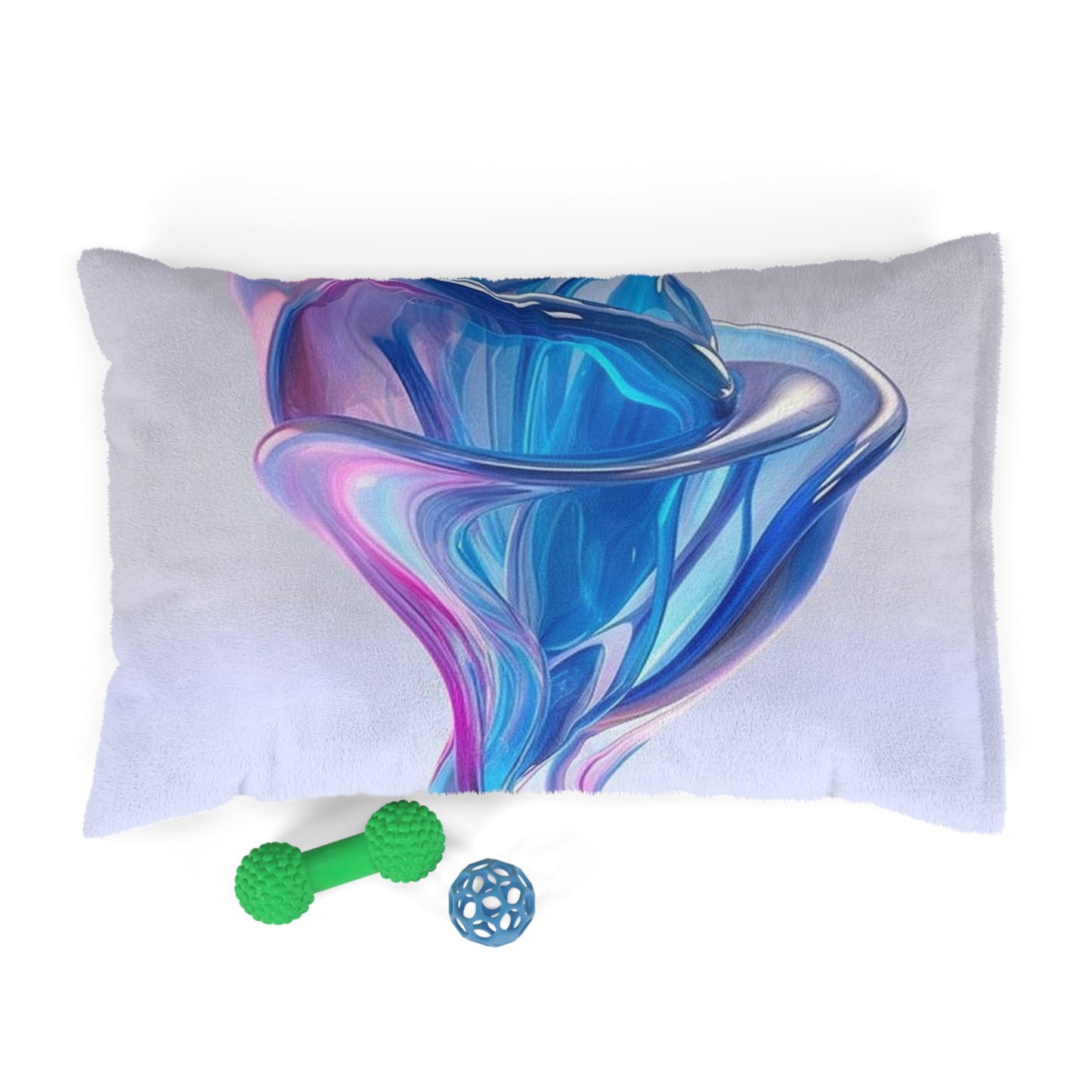 Pet Bed Pink & Blue Tulip Rose 2