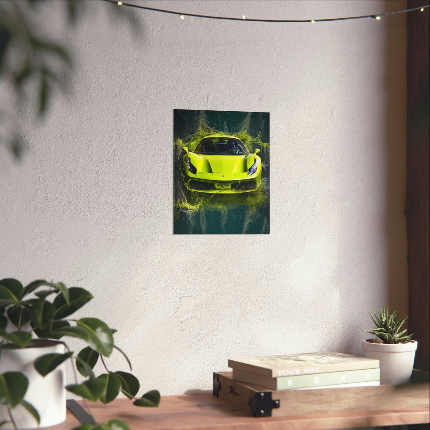 Premium Matte Vertical Posters Farrari Water 4