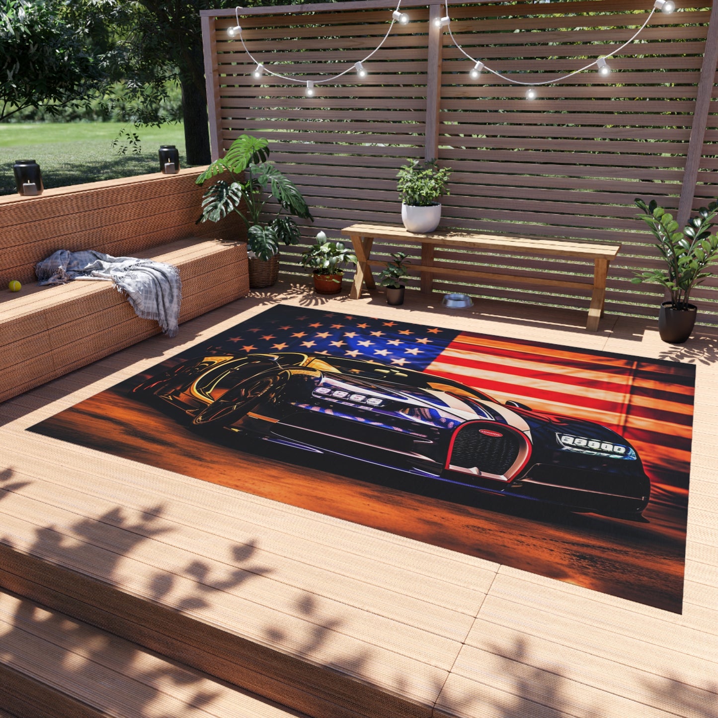 Outdoor Rug  Macro Bugatti American Flag 4