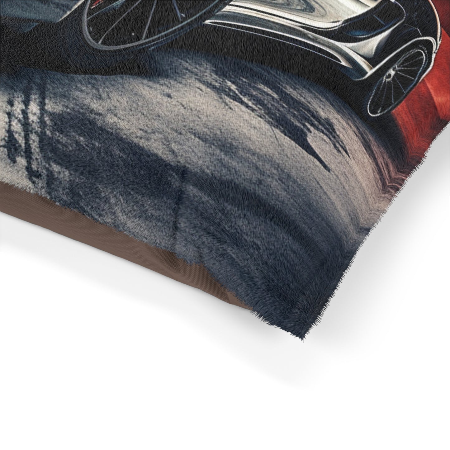 Pet Bed Abstract American Flag Background Porsche 2