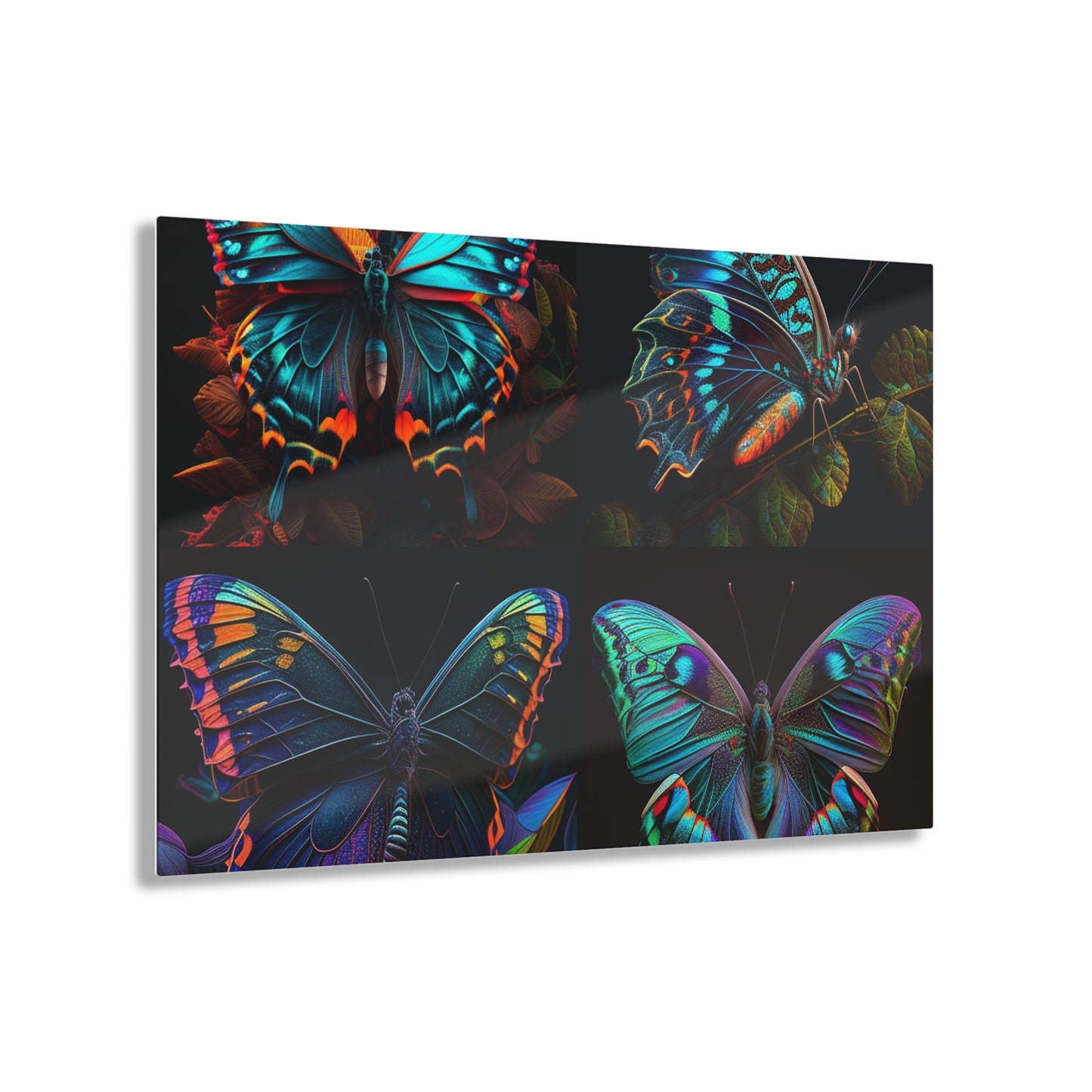 Acrylic Prints Hue Neon Butterfly 5