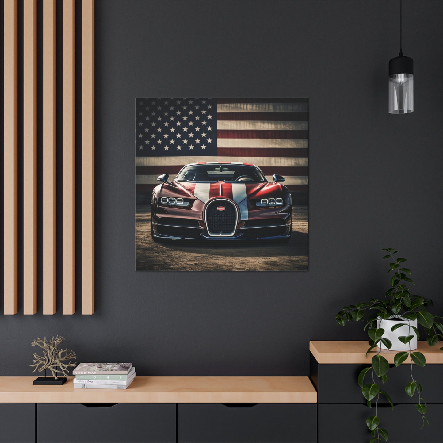 Canvas Gallery Wraps Bugatti Flag 1