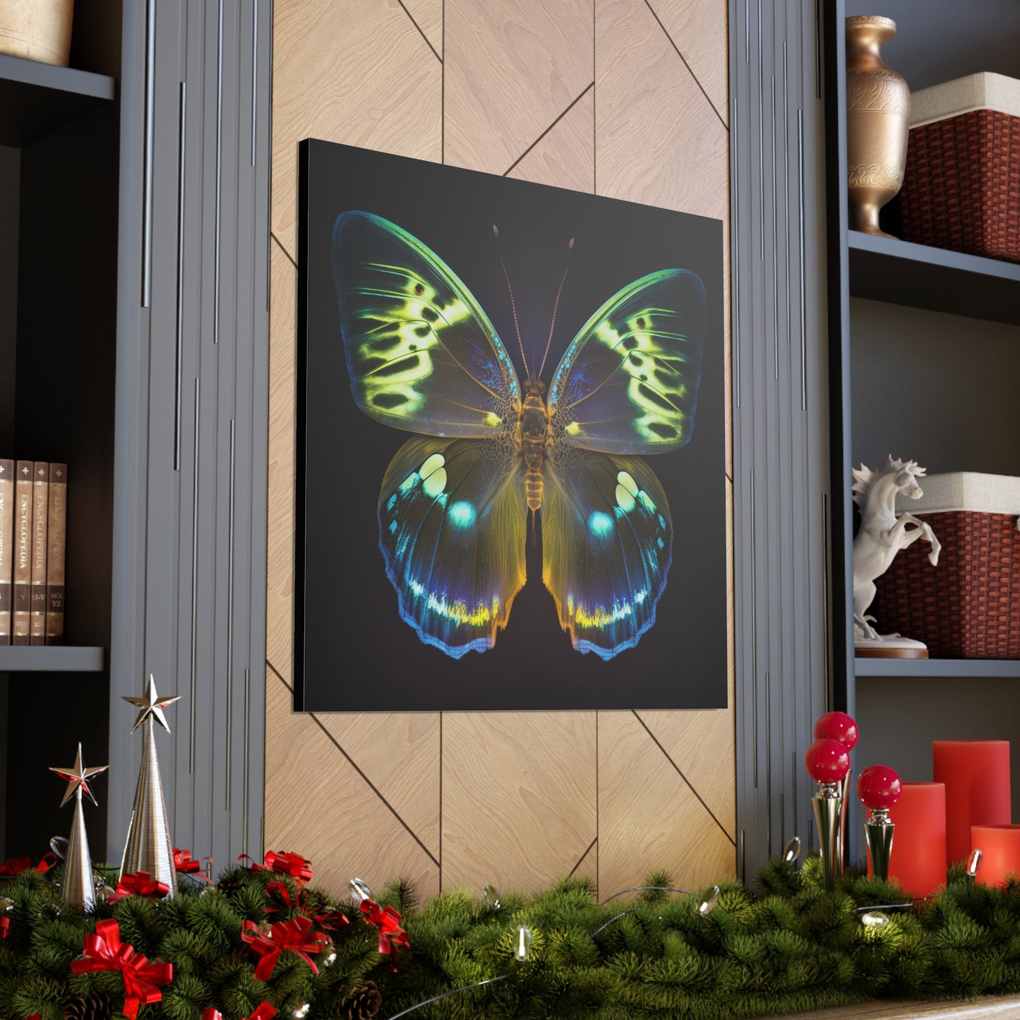 Canvas Gallery Wraps Neon Hue Butterfly 1