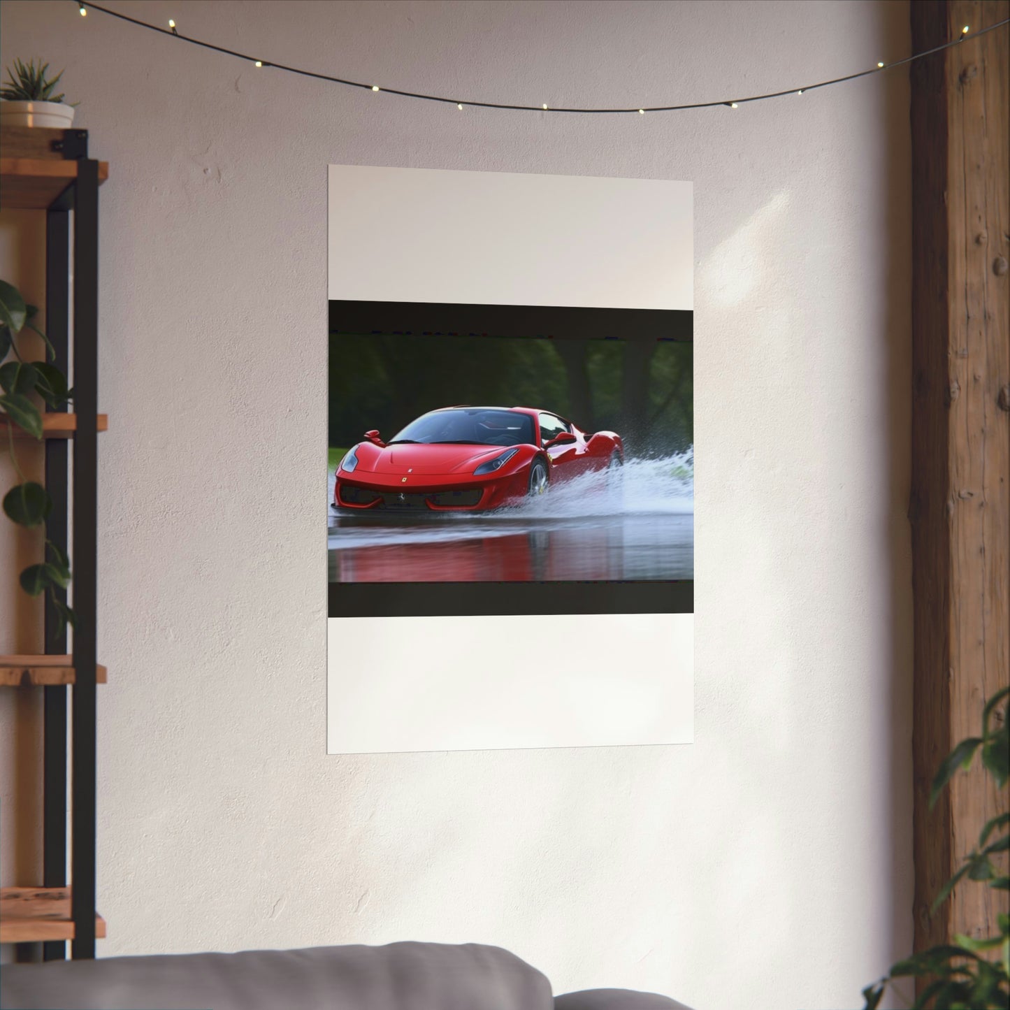 Premium Matte Vertical Posters Water Ferrari Splash 2