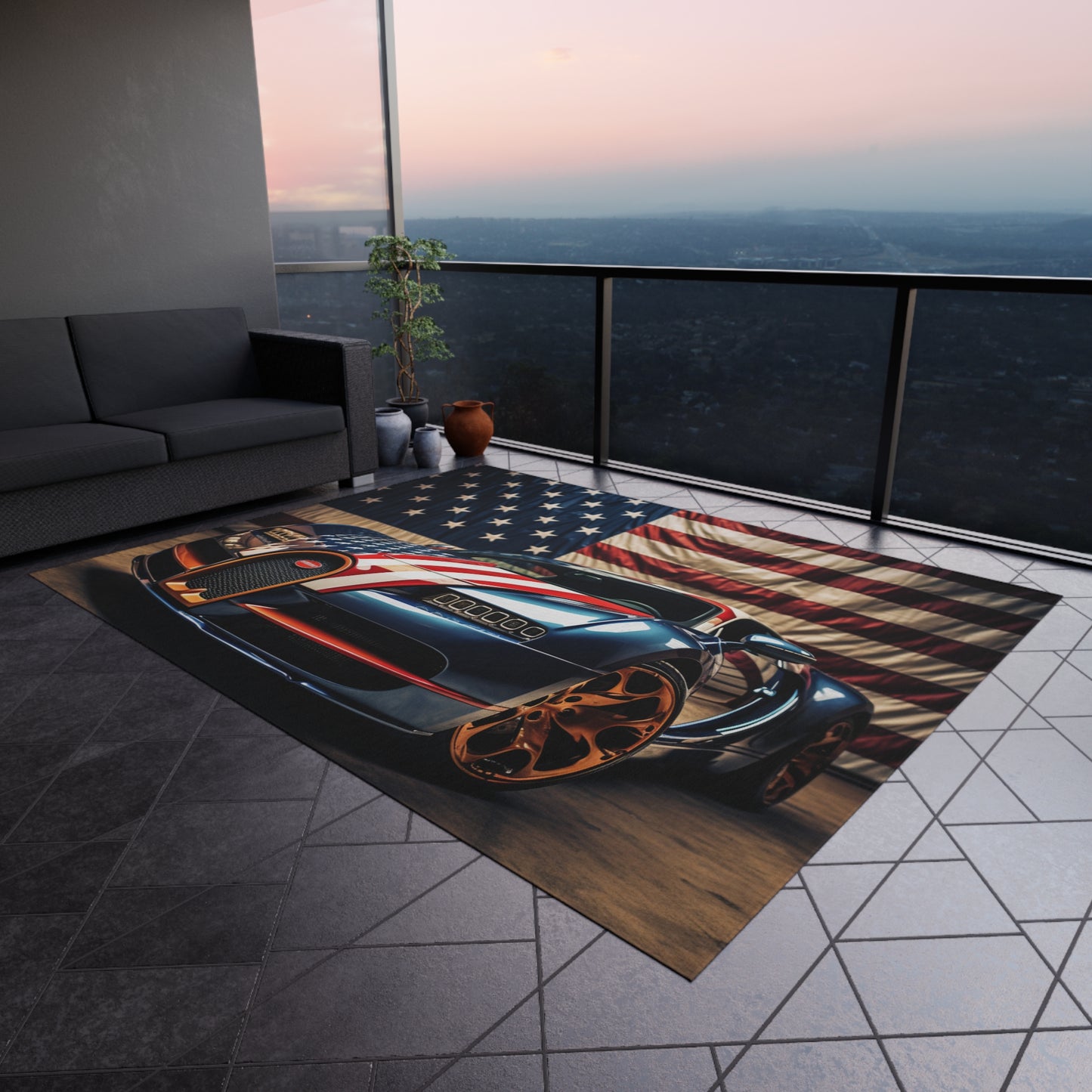 Outdoor Rug  Bugatti Flag American 4