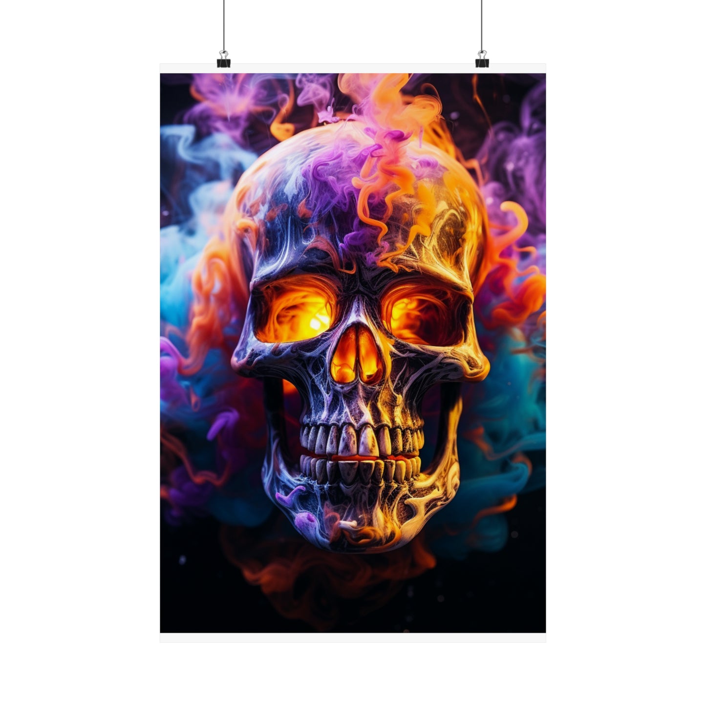 Premium Matte Vertical Posters Macro Skull 2