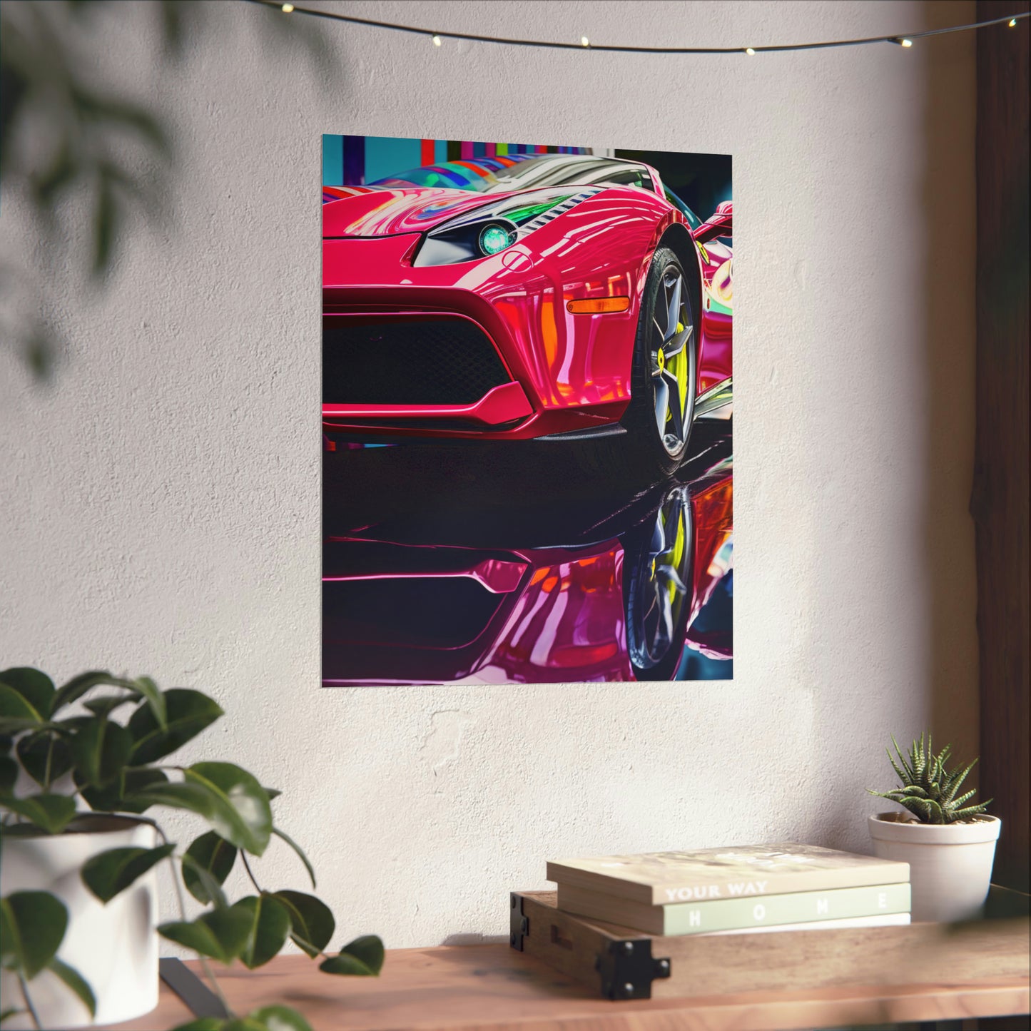 Premium Matte Vertical Posters Ferrari Flair Macro 2