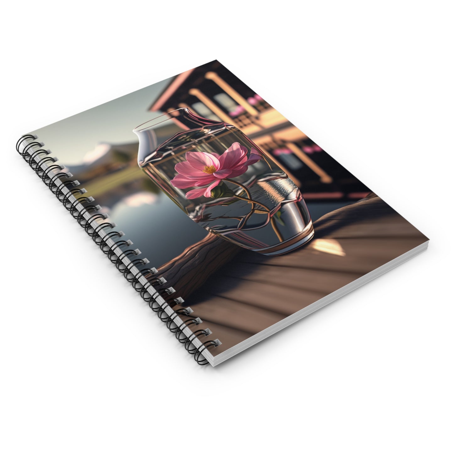 Spiral Notebook - Ruled Line Pink Magnolia 1