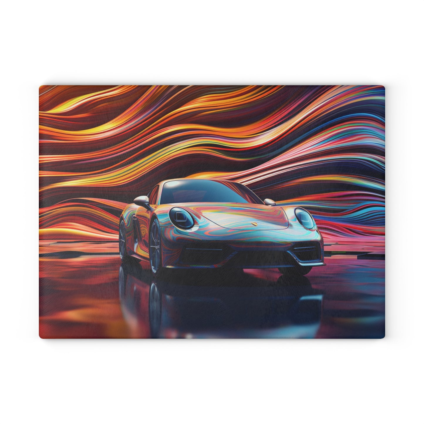 Glass Cutting Board Porsche Water Fusion 1