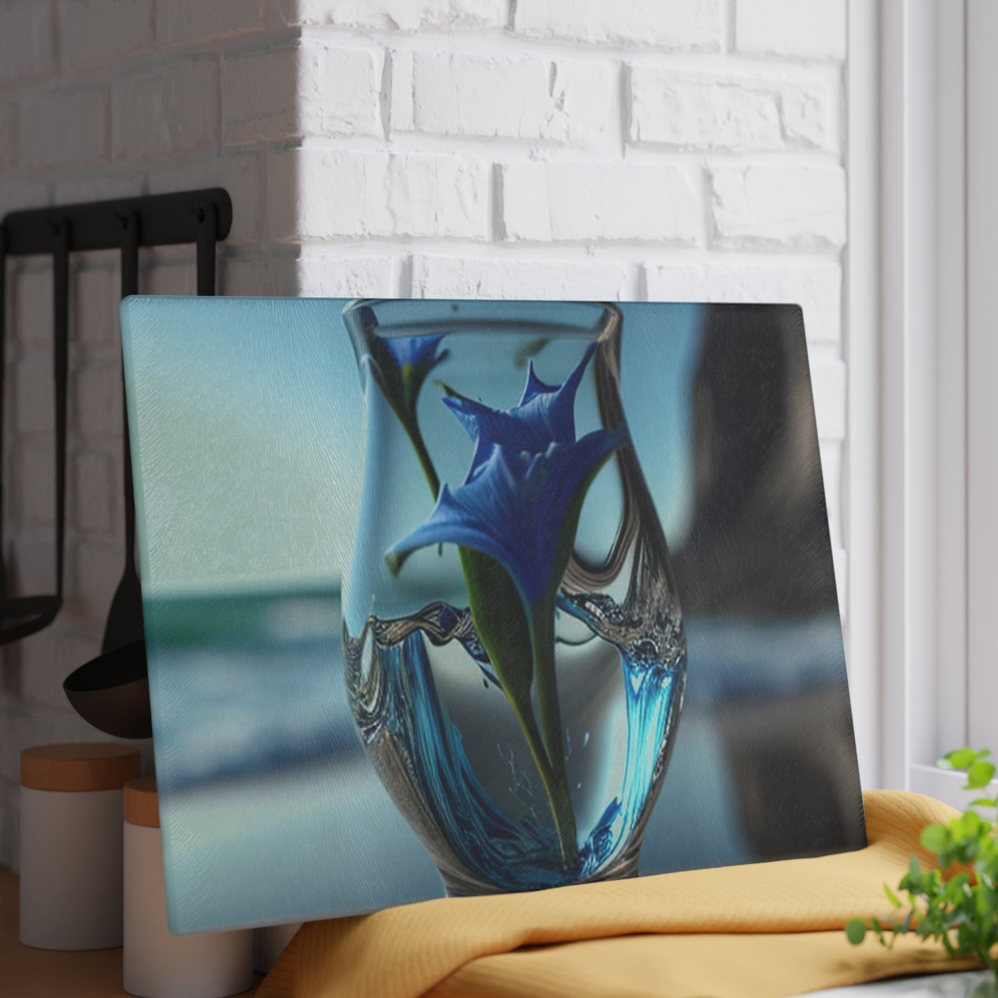 Glass Cutting Board The Bluebell 2