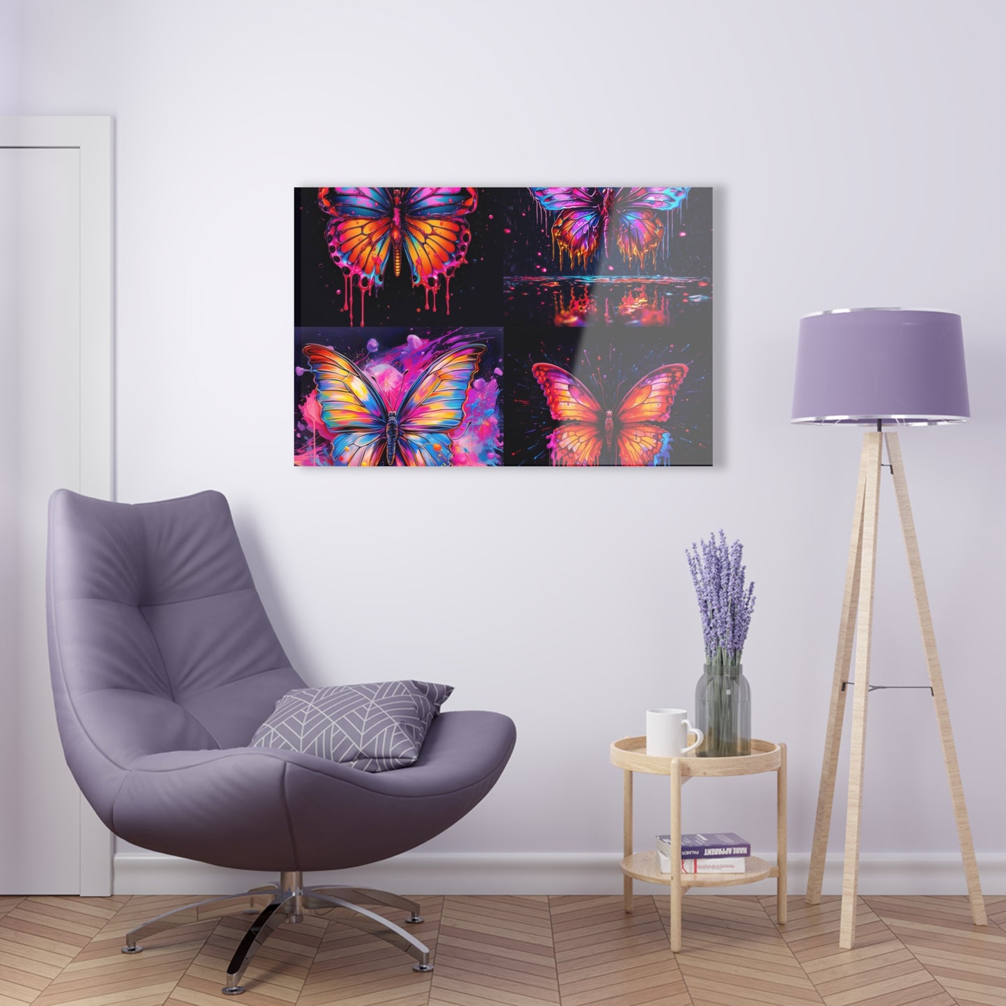 Acrylic Prints Pink Butterfly Flair 5