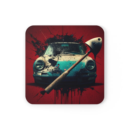 Cork Back Coaster Porsche Abstract 1