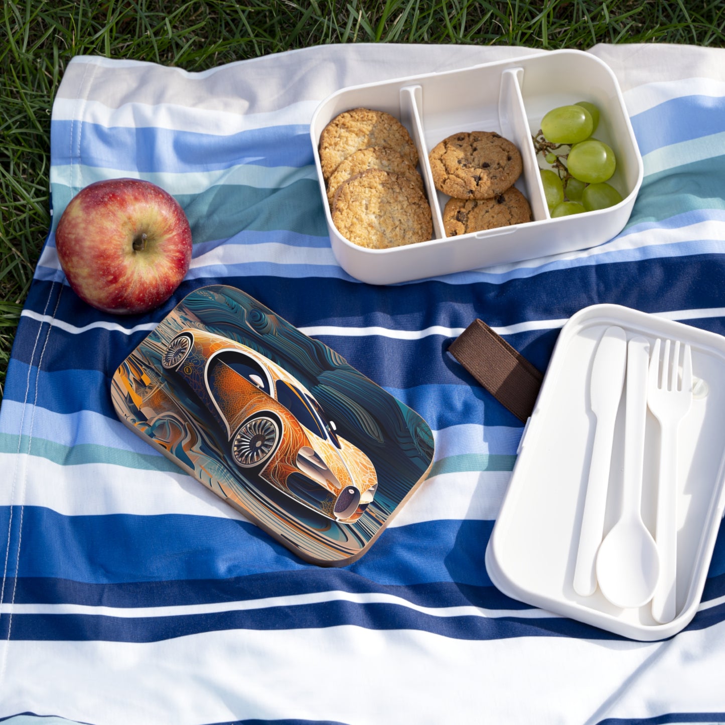 Bento Lunch Box Bugatti Abstract Flair 1