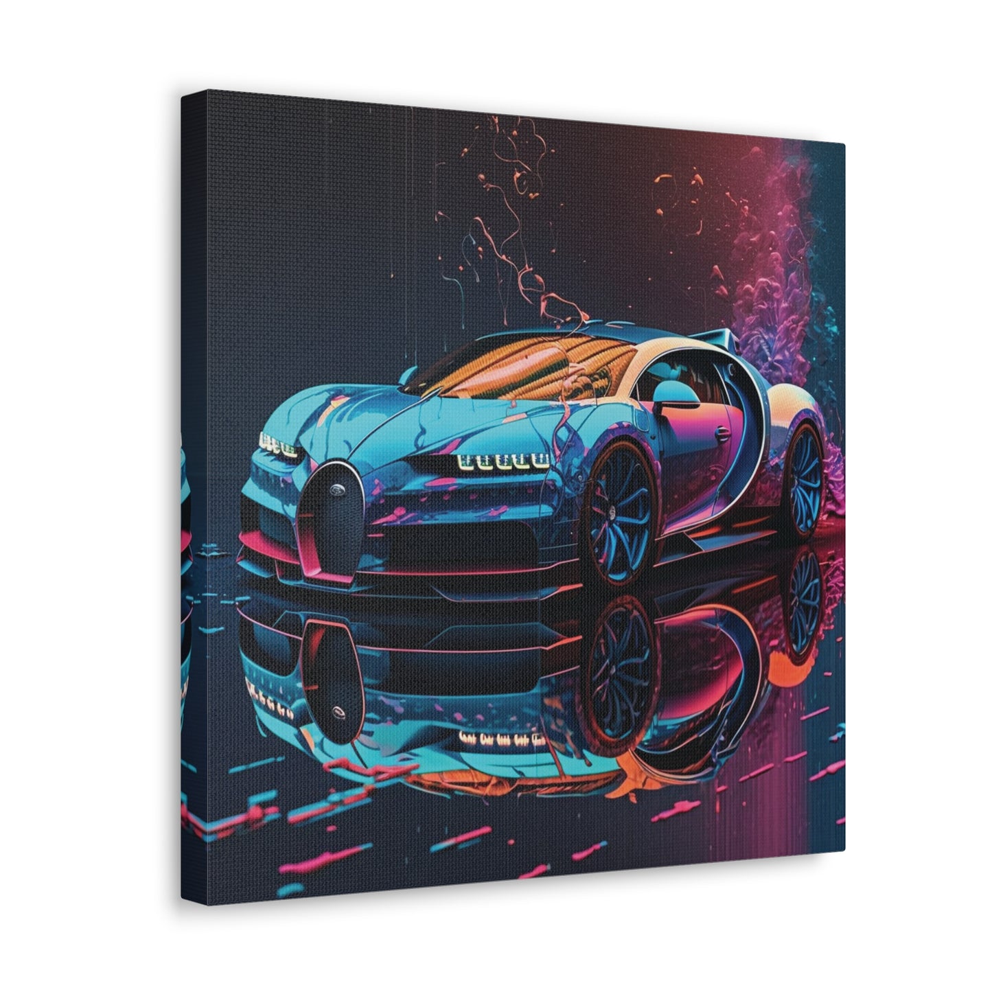 Canvas Gallery Wraps Bugatti Neon Chiron 4