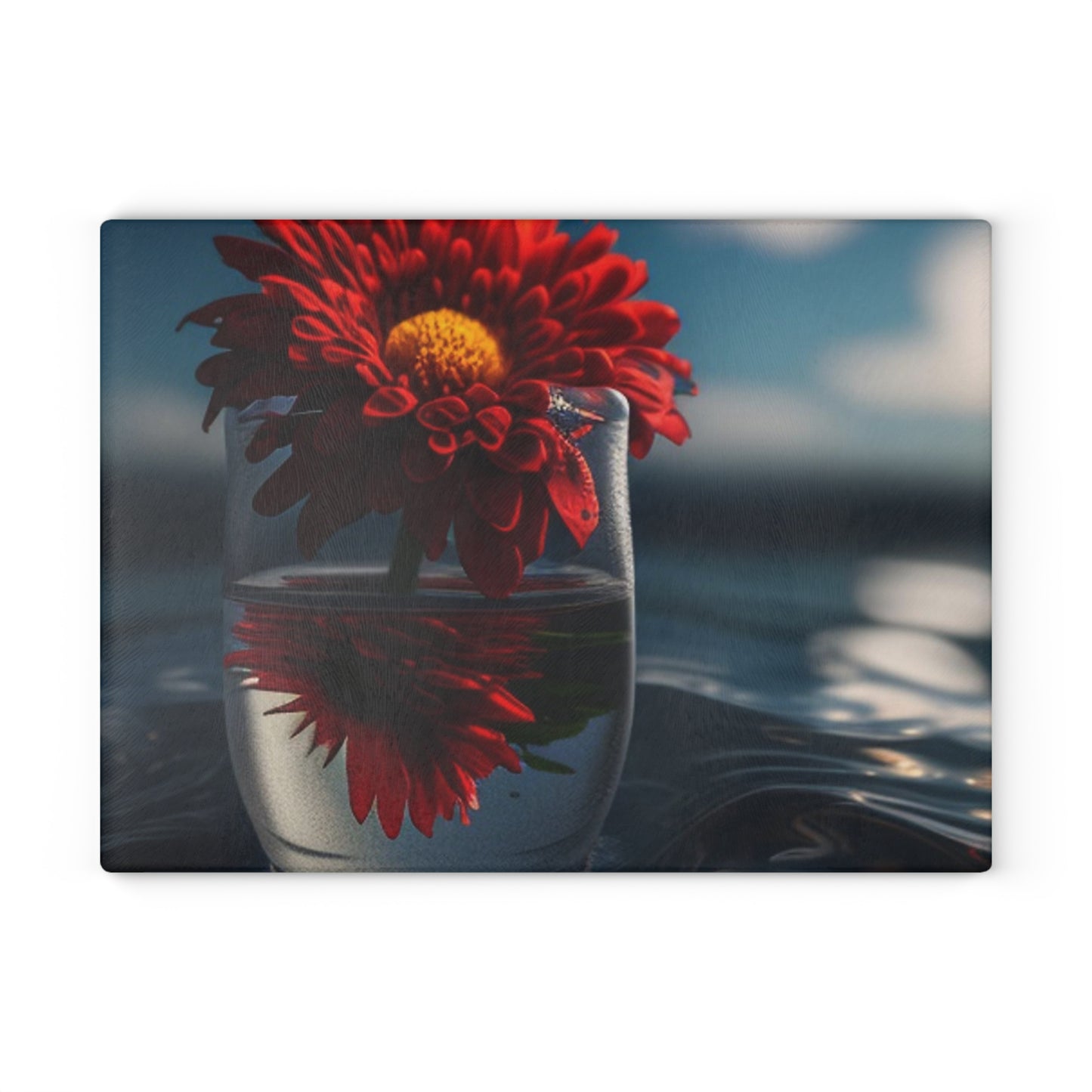 Glass Cutting Board Chrysanthemum 3