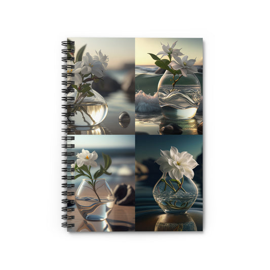 Spiral Notebook - Ruled Line Jasmine glass vase 5