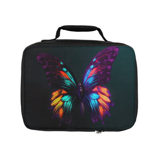 Lunch Bag Hyper Colorful Butterfly Purple 1