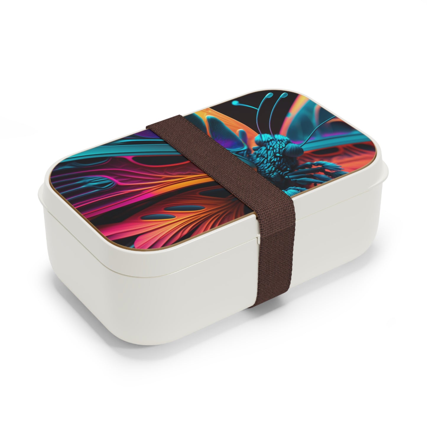 Bento Lunch Box Neon Butterfly Macro 4