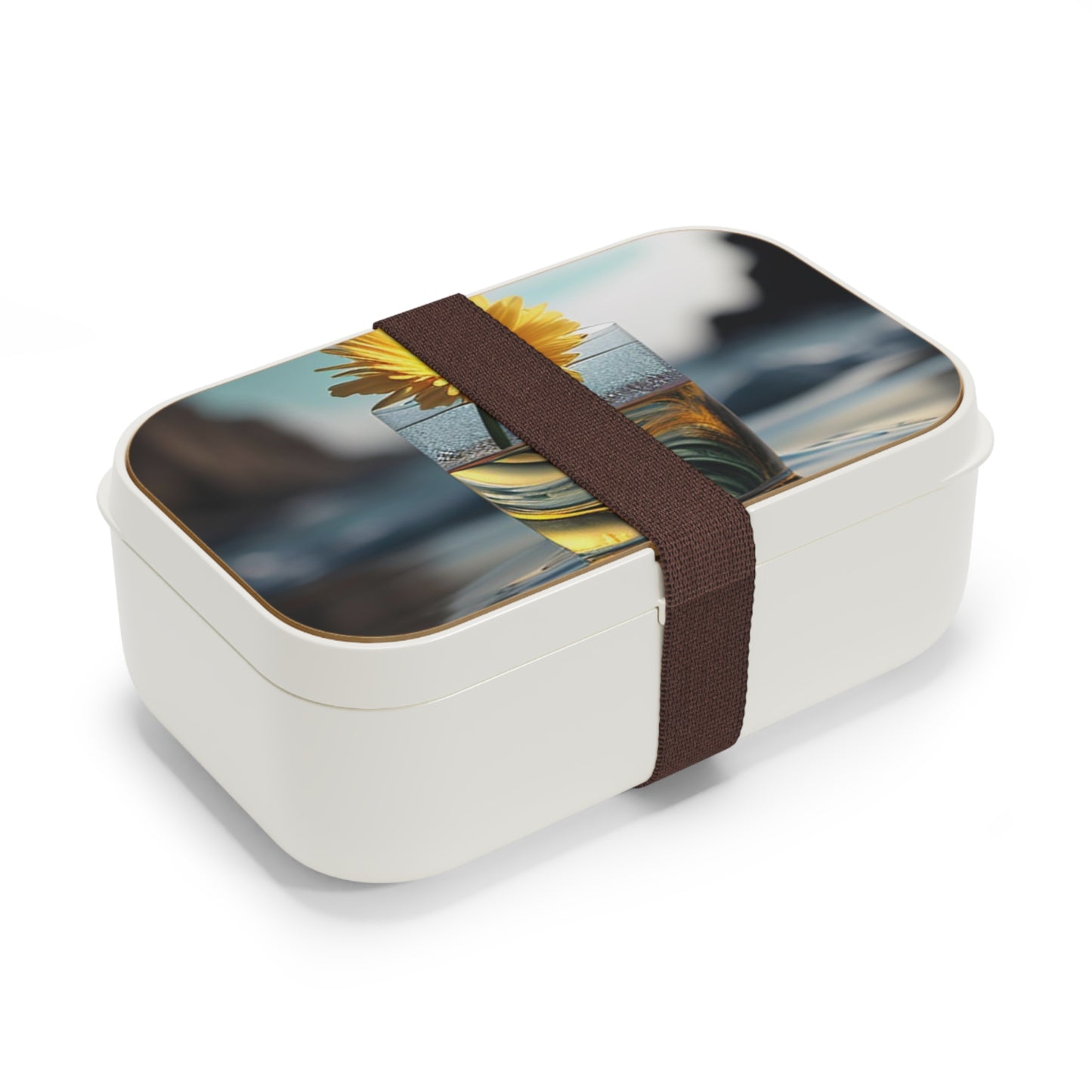 Bento Lunch Box yello Gerbera glass 2