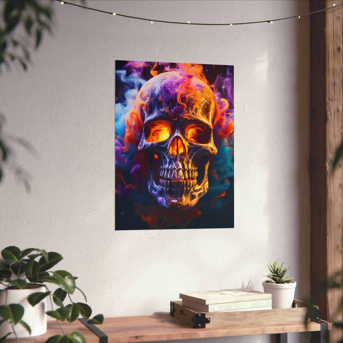 Premium Matte Vertical Posters Macro Skull 2