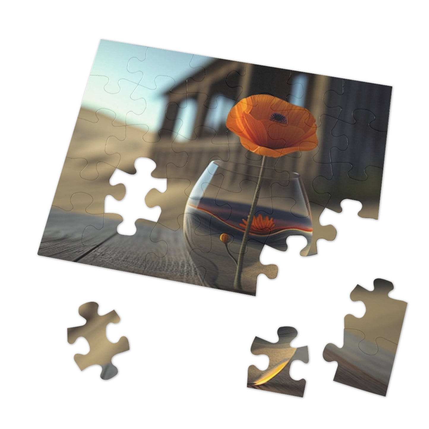 Jigsaw Puzzle (30, 110, 252, 500,1000-Piece) Poppy in a Glass Vase 4