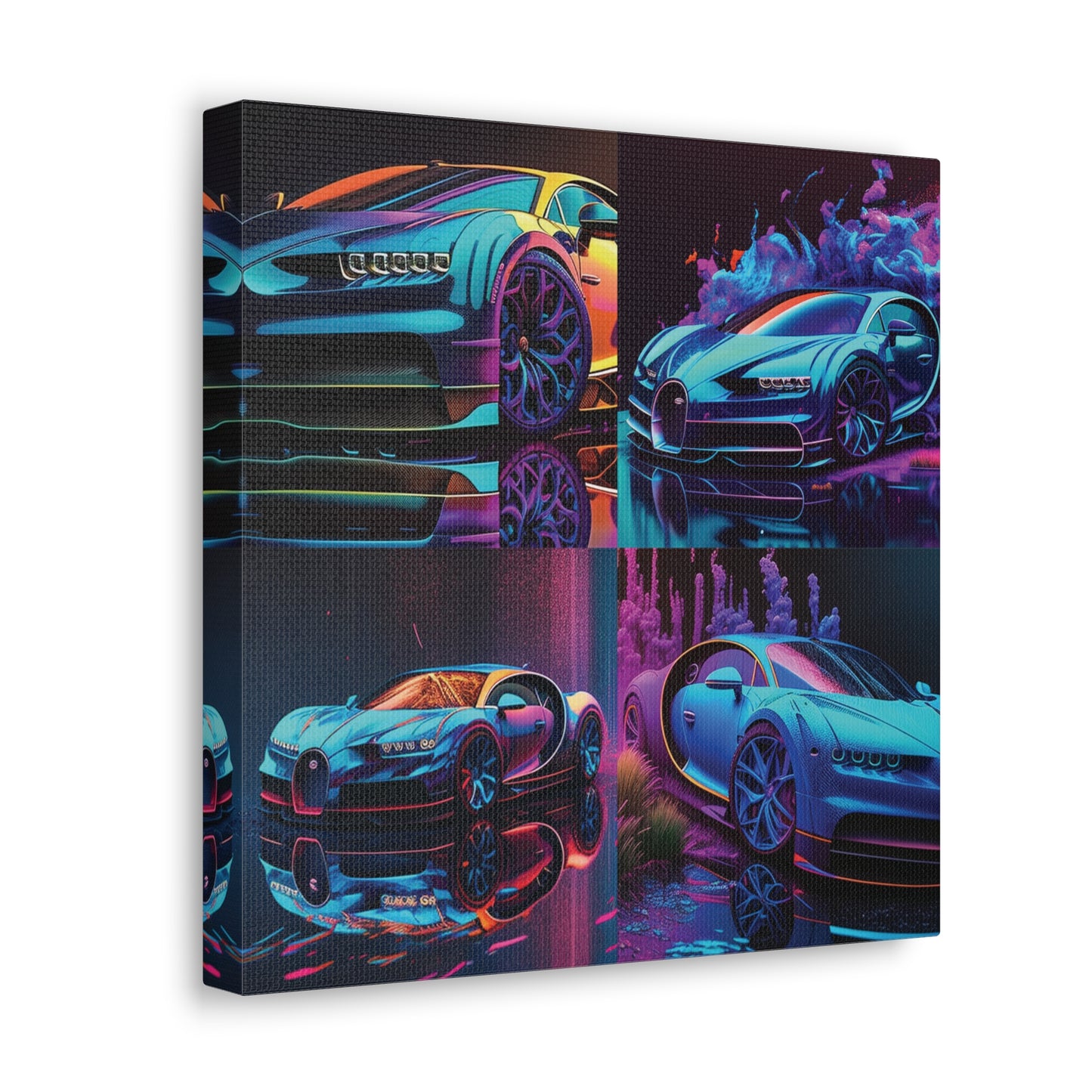 Canvas Gallery Wraps Bugatti Neon Chiron 5