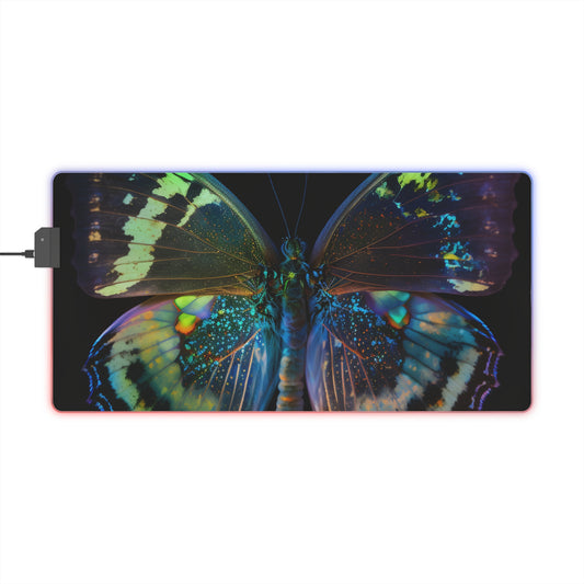 LED Gaming Mouse Pad Neon Butterfly Flair 4