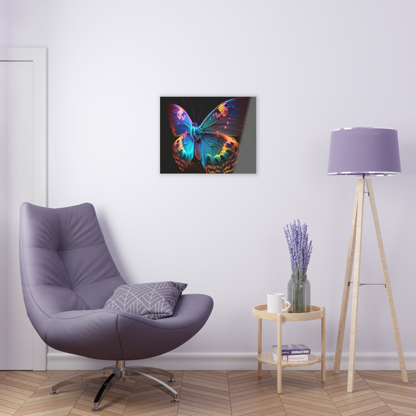 Acrylic Prints Raw Hyper Color Butterfly 4