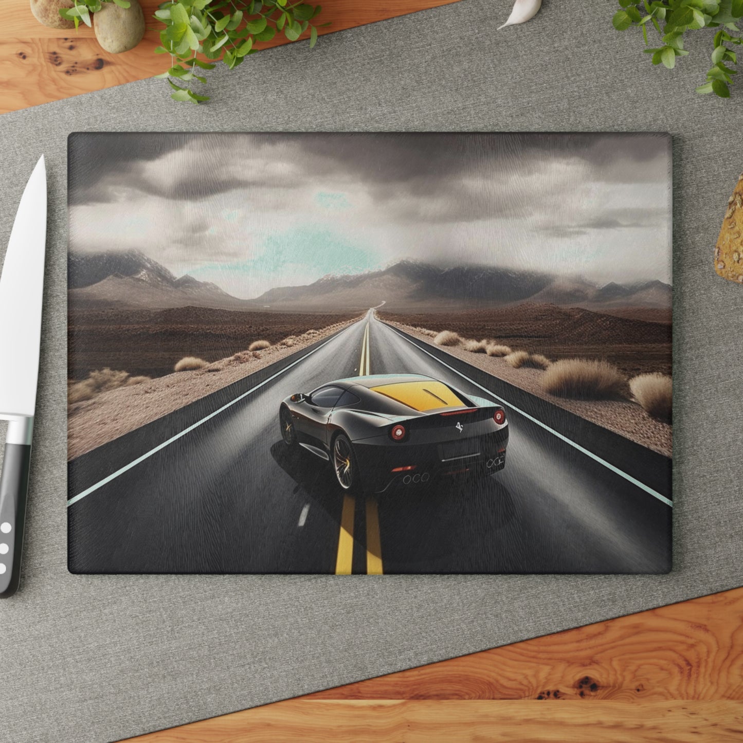 Glass Cutting Board Ferrari Road 4