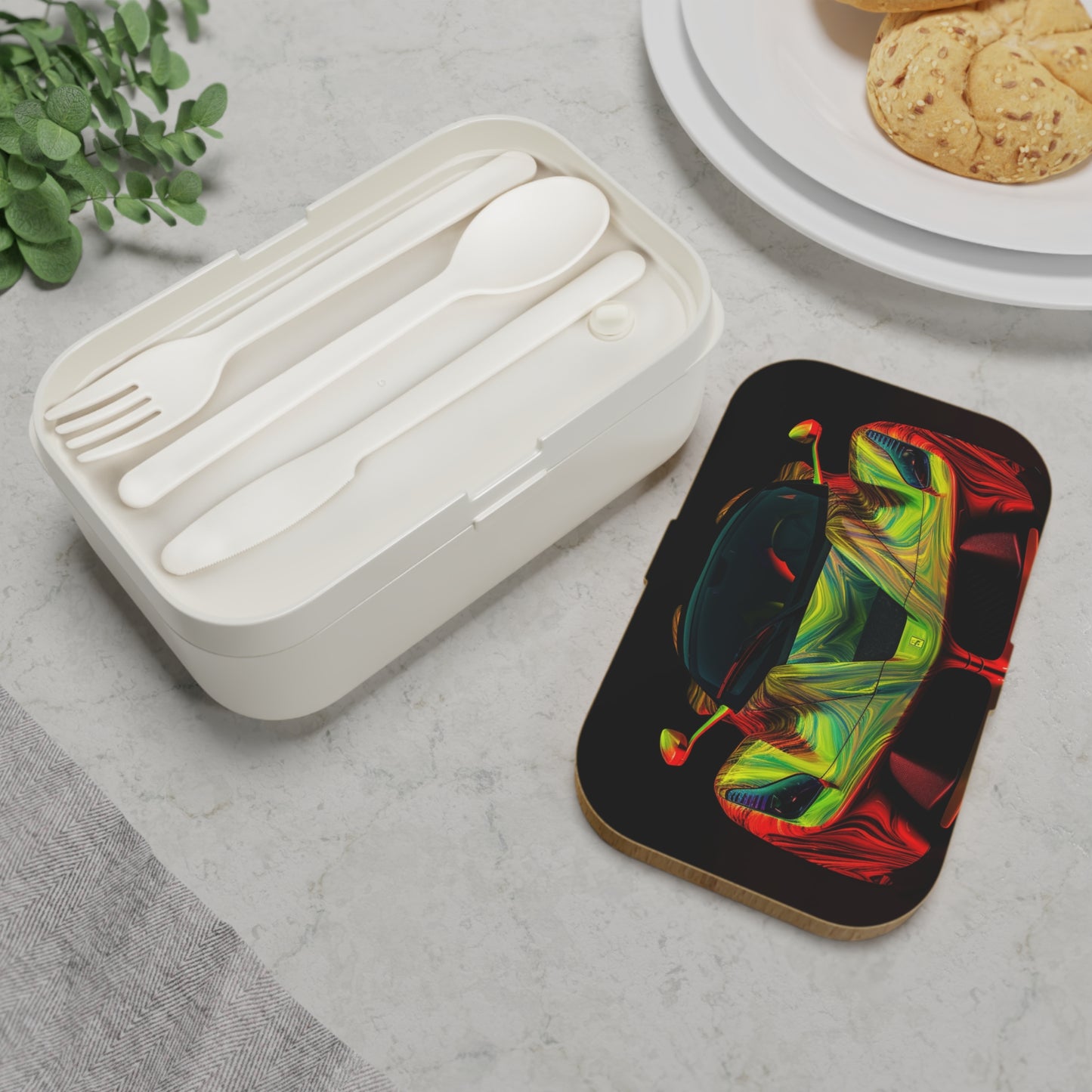 Bento Lunch Box Ferrari Neon 1