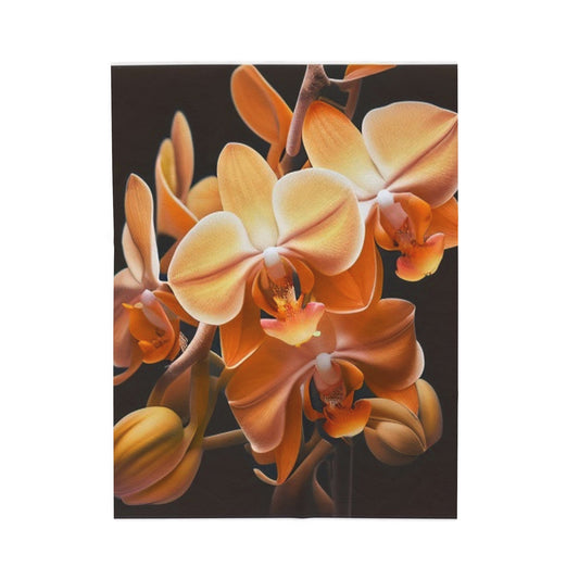 Velveteen Plush Blanket orchid pedals 1