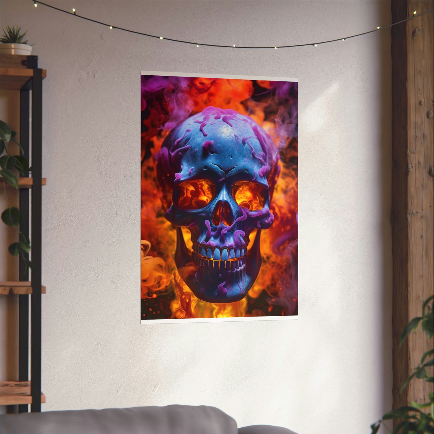 Premium Matte Vertical Posters Macro Skull 3