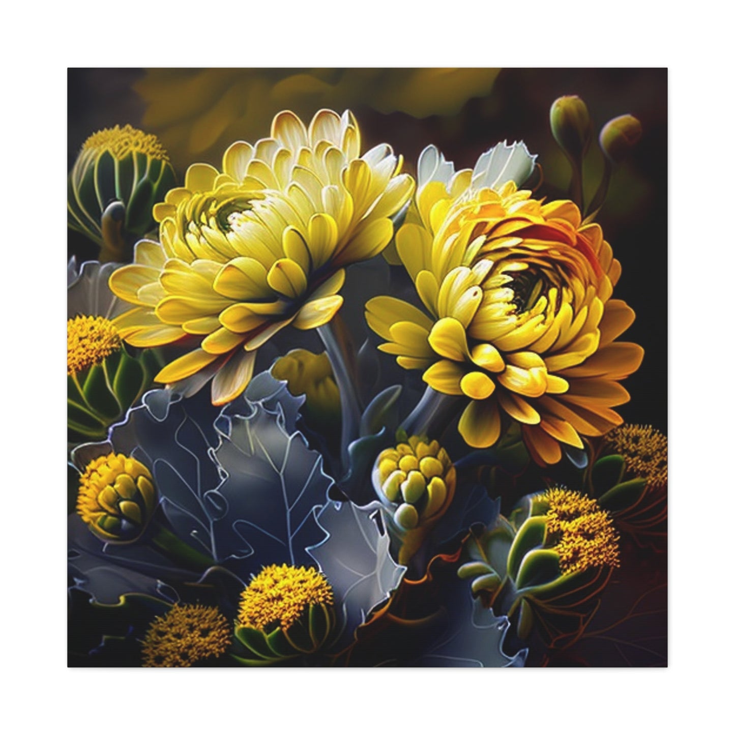 Canvas Gallery Wraps Yellow Hermosas Flores Amarillas 1
