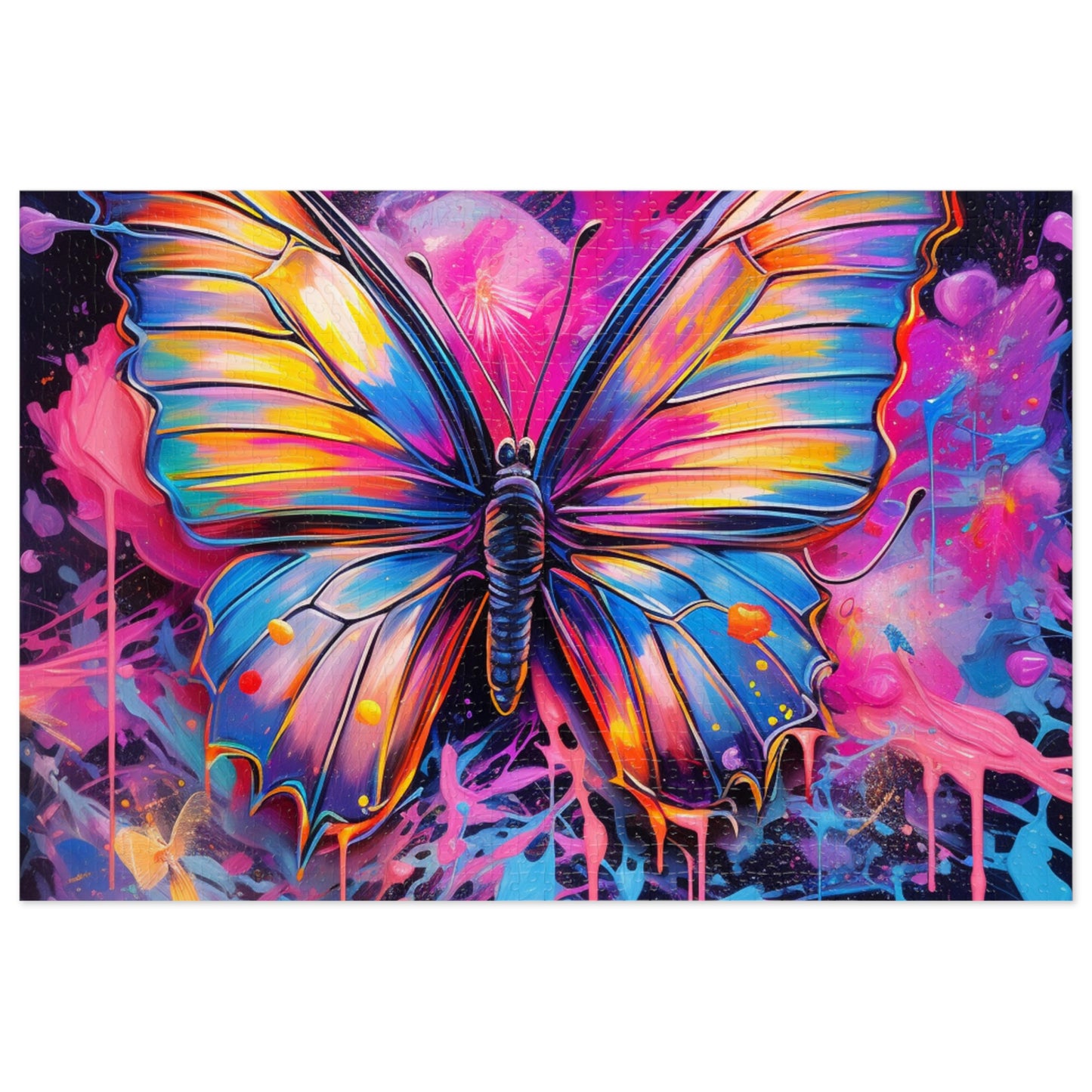 Jigsaw Puzzle (30, 110, 252, 500,1000-Piece) Pink Butterfly Flair 3