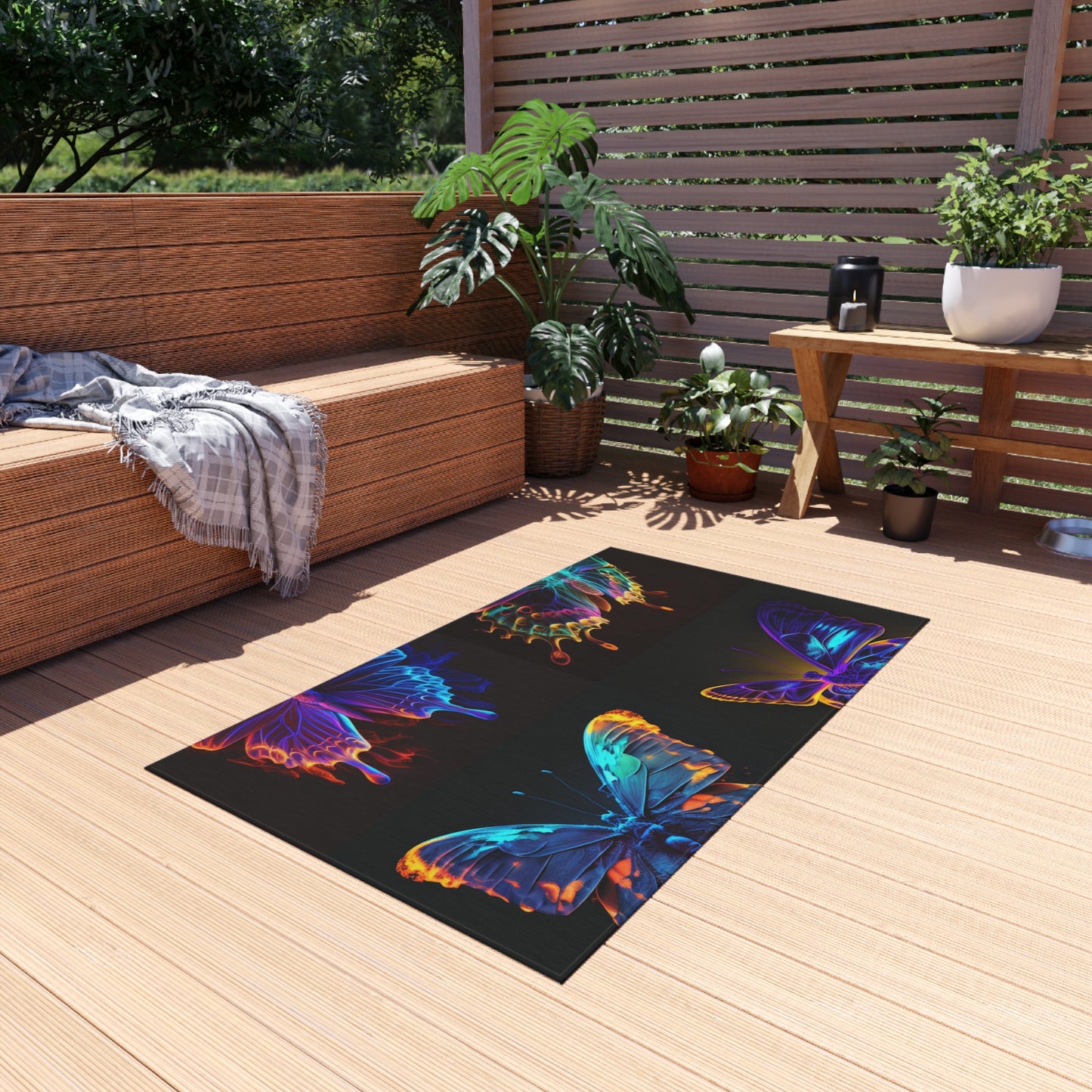 Outdoor Rug  Thermal Butterfly 5