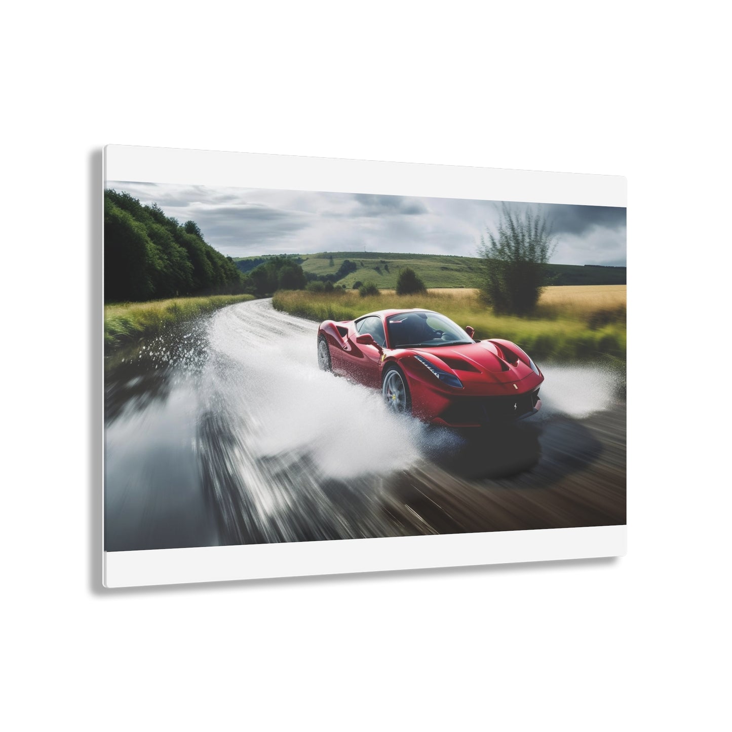 Acrylic Prints Water Ferrari Splash 4