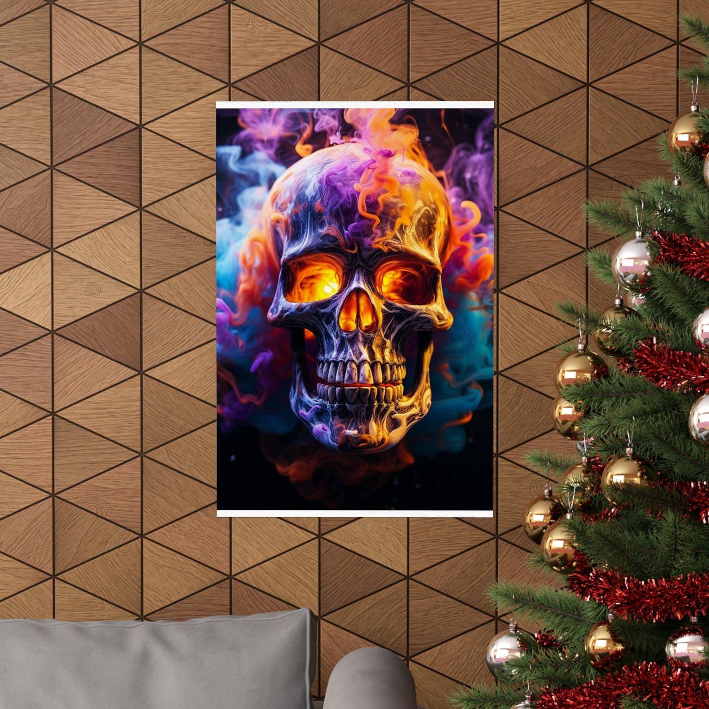 Premium Matte Vertical Posters Macro Skull 2