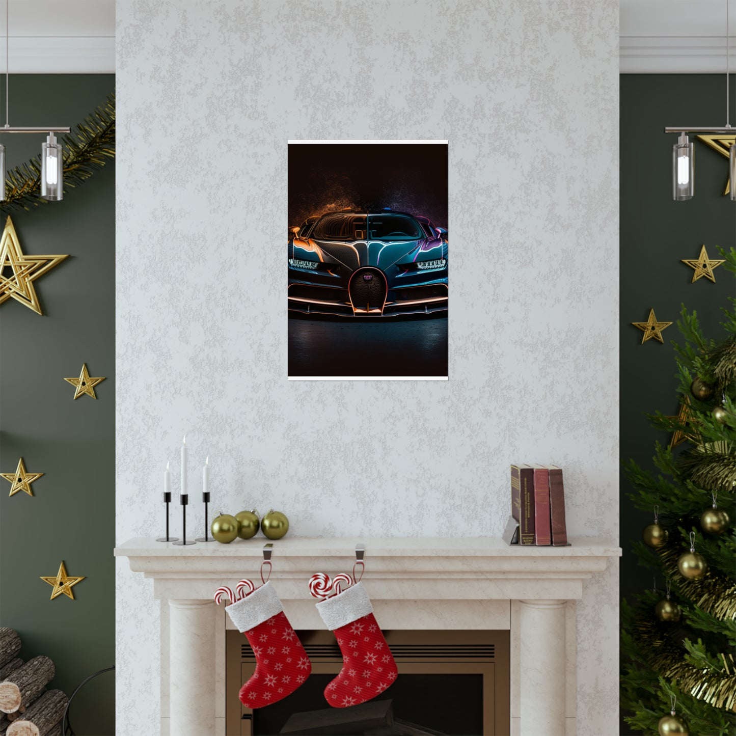 Premium Matte Vertical Posters Bugatti Chiron Super 3