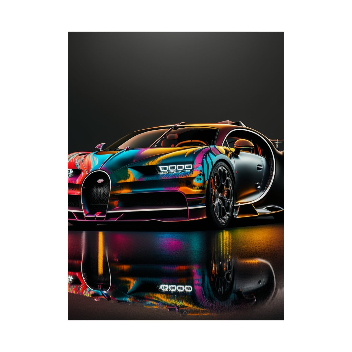 Premium Matte Vertical Posters Bugatti Chiron Super 2