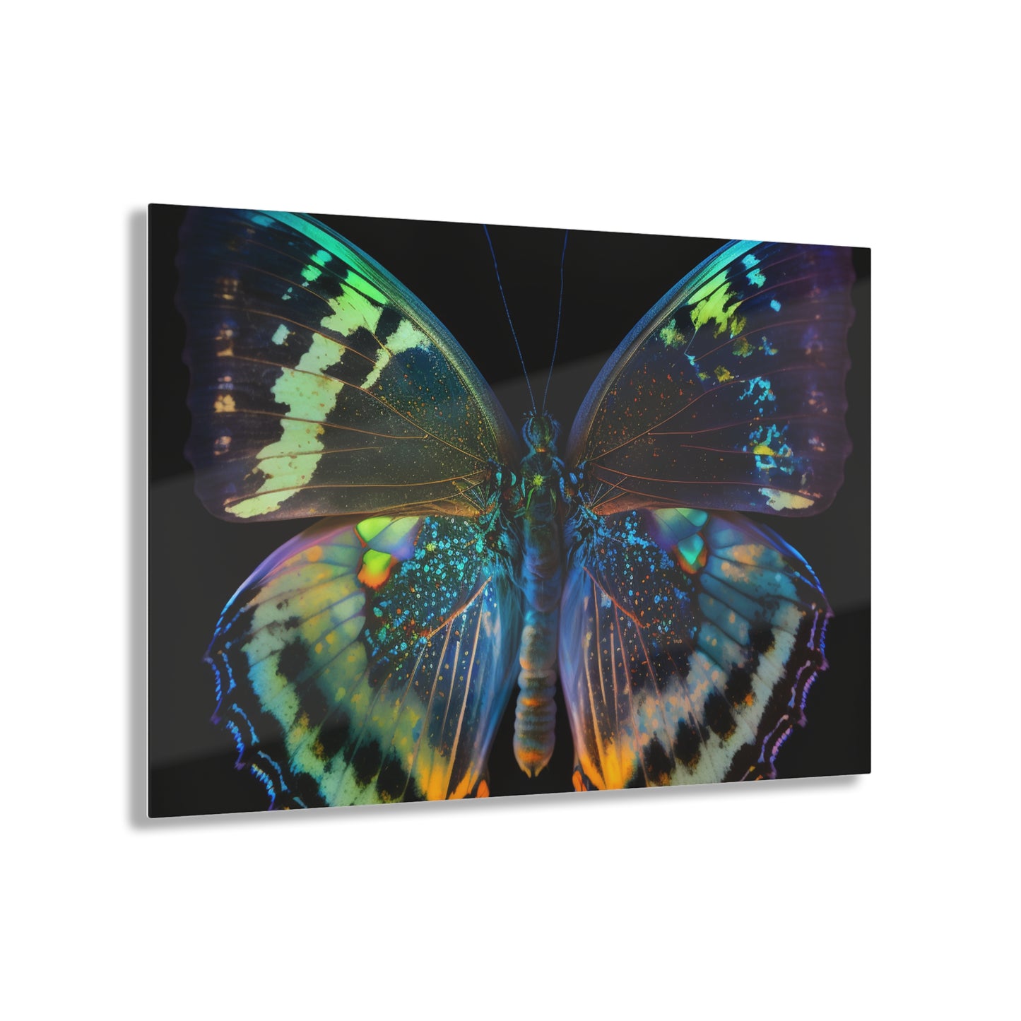 Acrylic Prints Neon Butterfly Flair 4