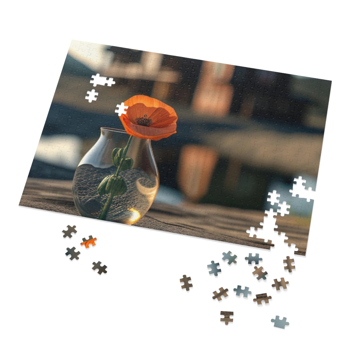 Jigsaw Puzzle (30, 110, 252, 500,1000-Piece) Orange Poppy in a Vase 4