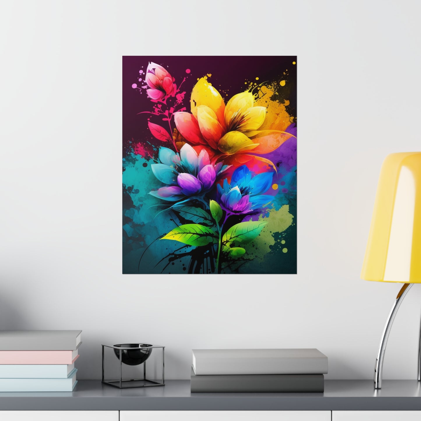 Premium Matte Vertical Posters Bright Spring Flowers 3