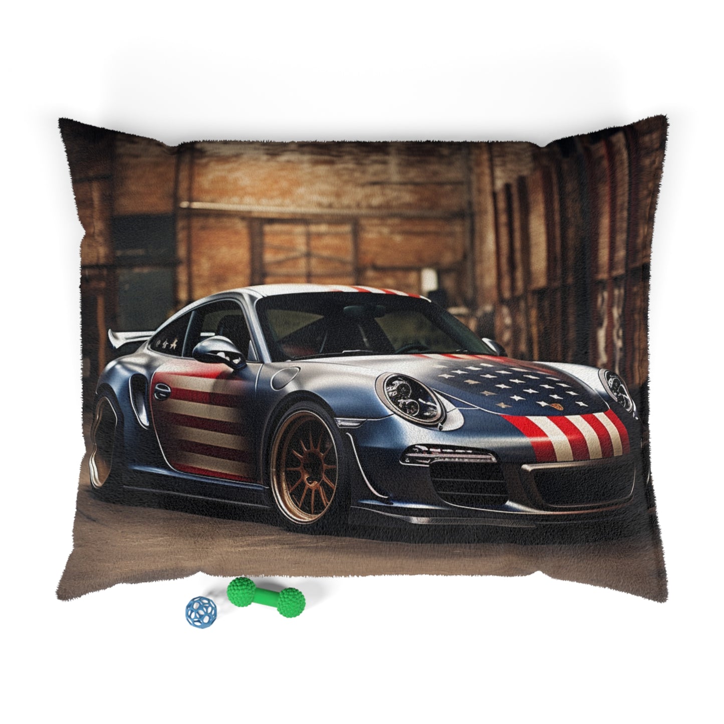 Pet Bed American Flag Porsche 1