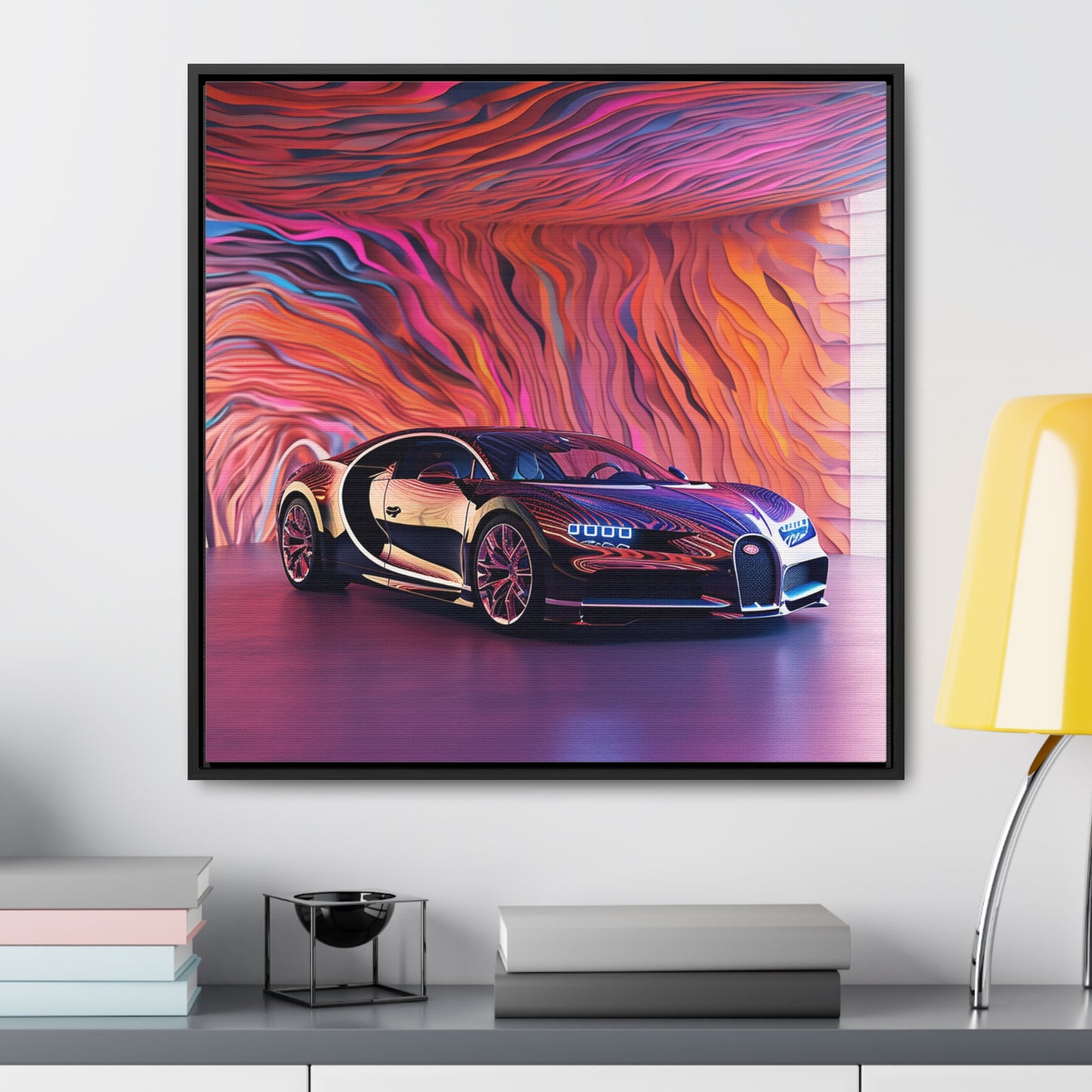 Gallery Canvas Wraps, Square Frame Bugatti Abstract Flair 4