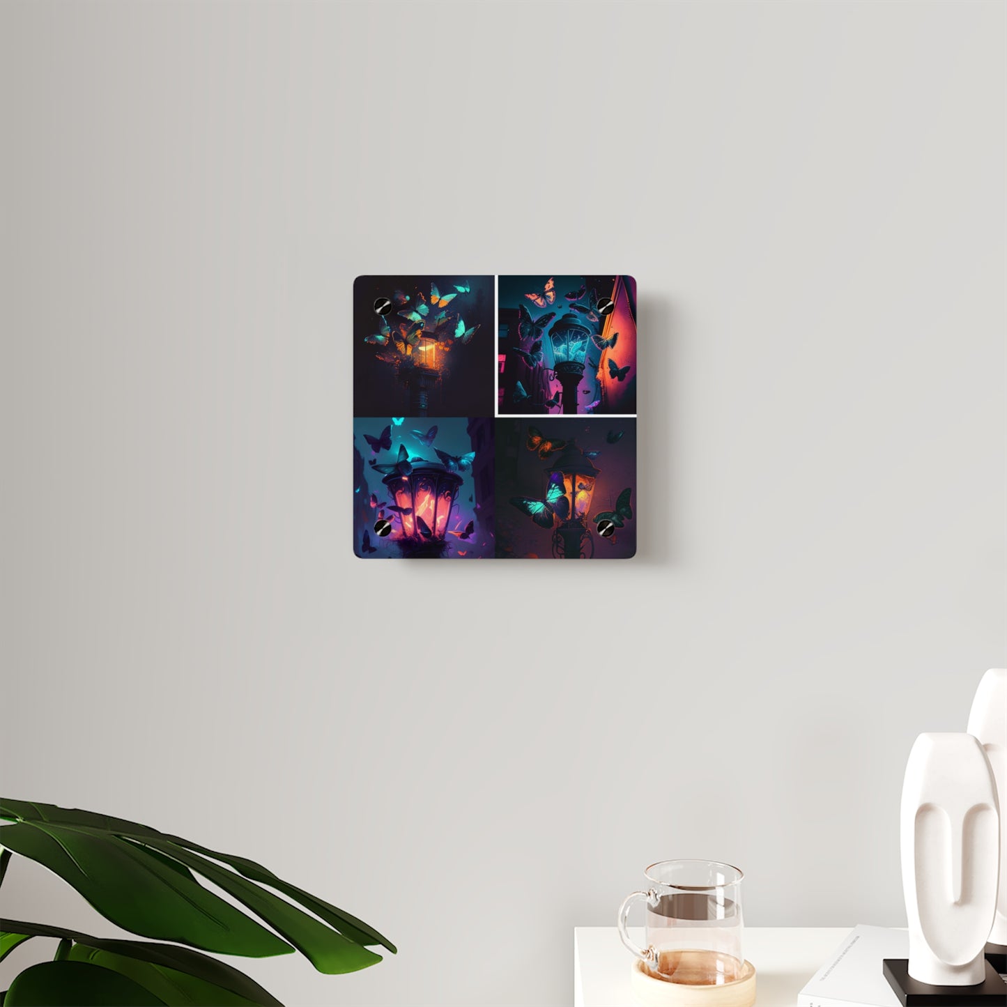 Acrylic Wall Art Panels Street Light Butterfly 5