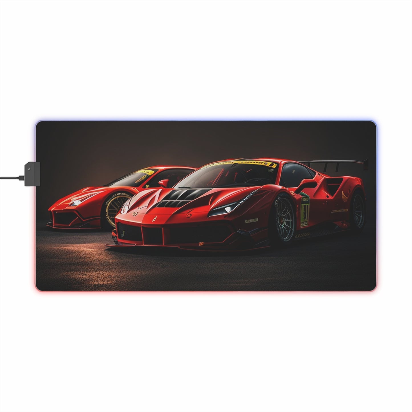 LED Gaming Mouse Pad Ferrari Red 4